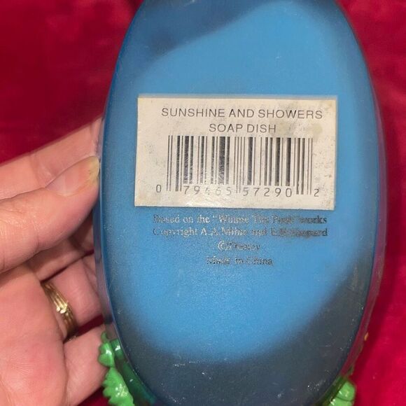 Vintage Disney Pooh Sunshine and Showers Soap Dish Bathroom Decor - Picture 4 of 7